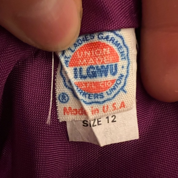 Evan Picone 100% Wool Fuchsia Button Down Jacket Made in the USA - Picture 6 of 7